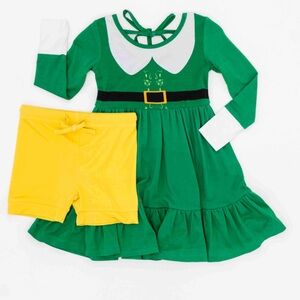 Bums & Roses 4T Girls Dress & Shorts Set NWT